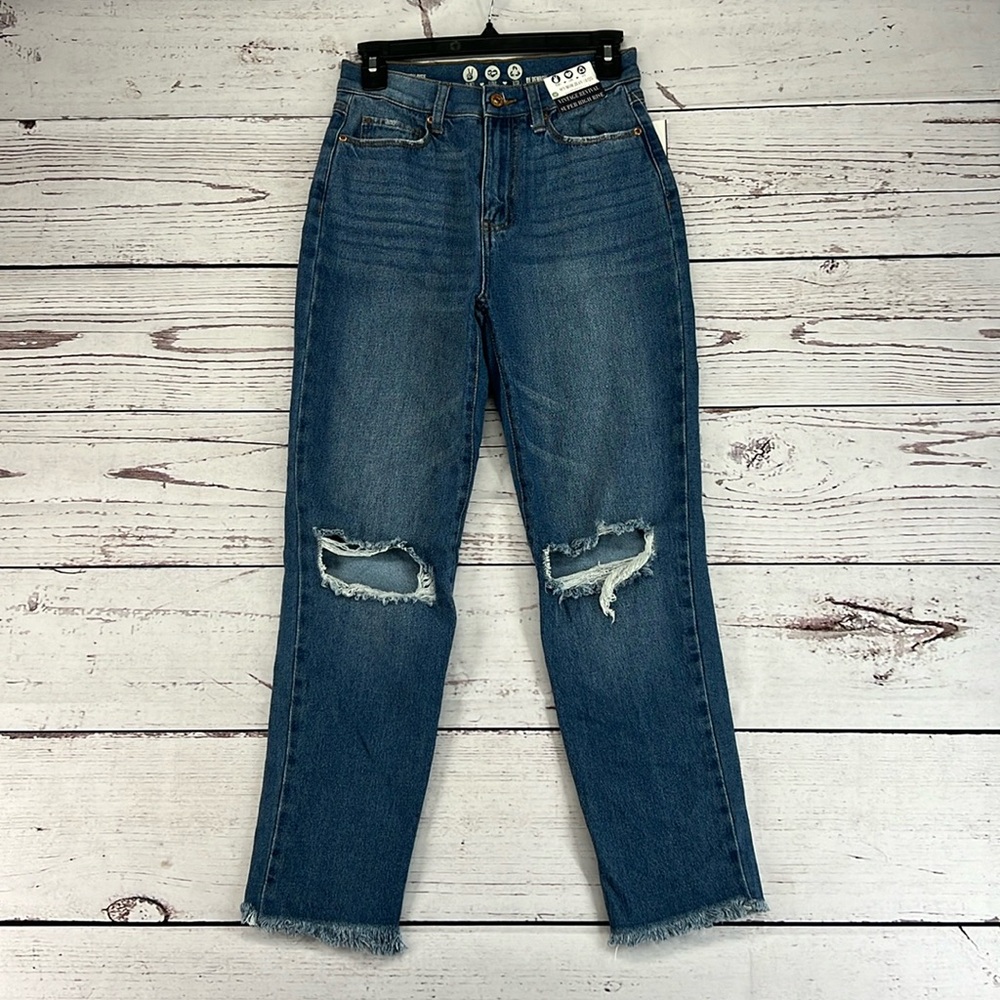 Rewash 90s High Rise Distressed Mom Jeans Size 1